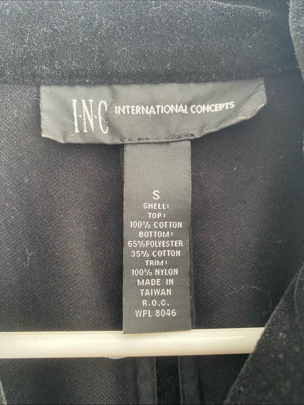 INC International Concepts Black Velvet Blazer with Lace Hem Gothic Romance - Picture 2 of 8